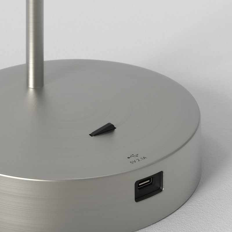 Enna Desk USB C, Matte Nickel