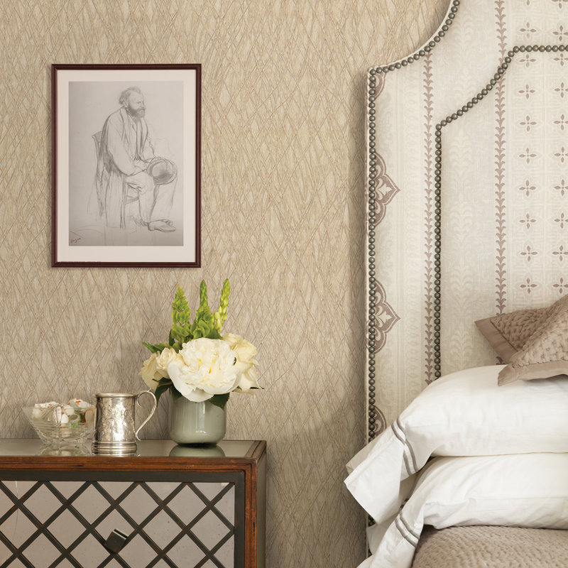 Saster Non-Pasted Vinyl Wallpaper Roll, Bronze