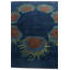 Tapis carré bleu marine Noell