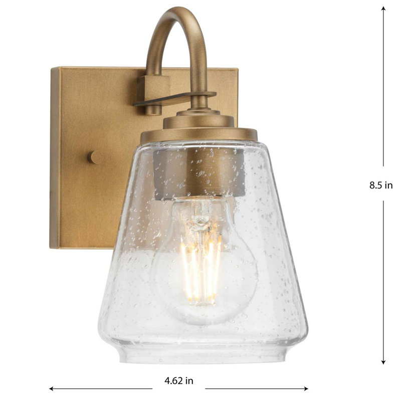 Martenne Dimmable Vanity Light, Aged Bronze, 1