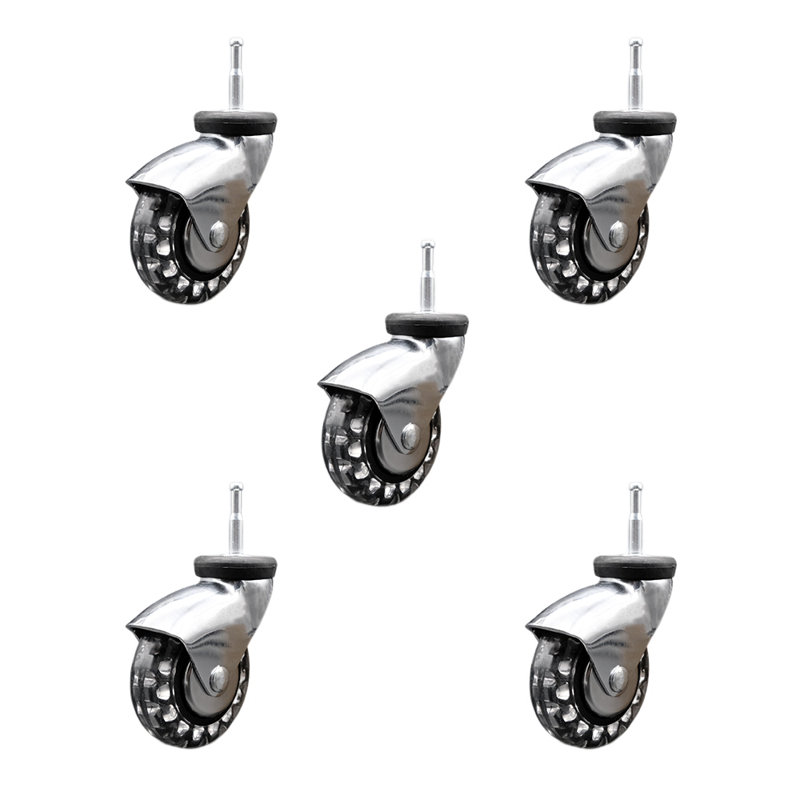 Bright Chrome Polyurethane Caster