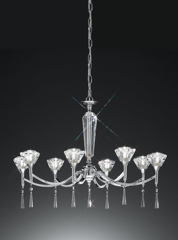 8 - Light Shaded Chandelier