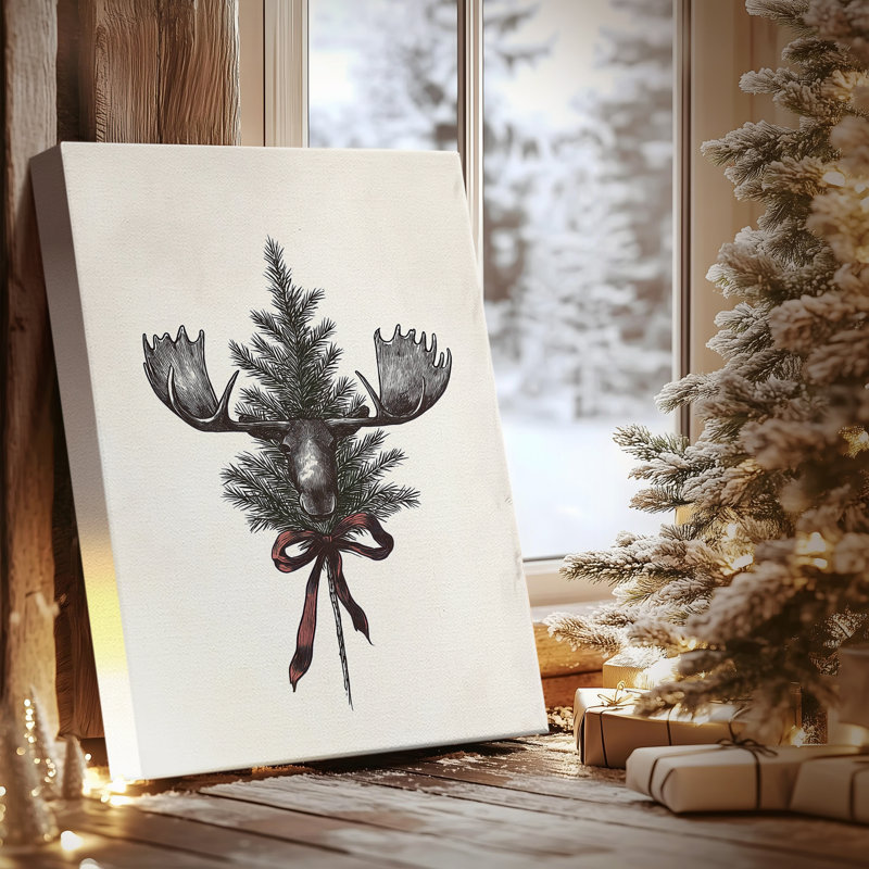 Yule of Frostlit Promise - Toile tendue avec châssis de qualité supérieure, H 18 po x l 12 po