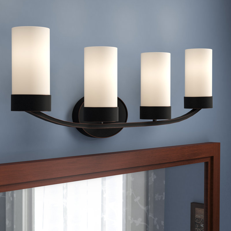 Ashaan 4 - Light Dimmable Vanity Light, Mahogany Bronze