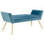 Absolon Velvet Upholstered Bench-1301029215