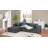 Boneless COMHOMA 105” Modular Sectional Sofa With Deep Seat,Cloud Upholstered L-Shape Couch Wide Arms Corduroy Fabric High-Density Foam Chaise Lounge For Living Room No Assembly Required-1428848633-1428848635