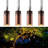 4.5W 12V Outdoor Pendant Light, 7.63Inch Low Voltage Hanging Tree Lights, 2700K, Red Bronze-250724417