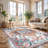Koressa Chenille Washable Geometric Indoor Rug-1763625363