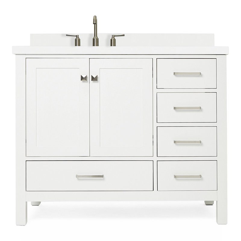 Ensemble de meuble-lavabo simple 43 po Cambridge, Blanc