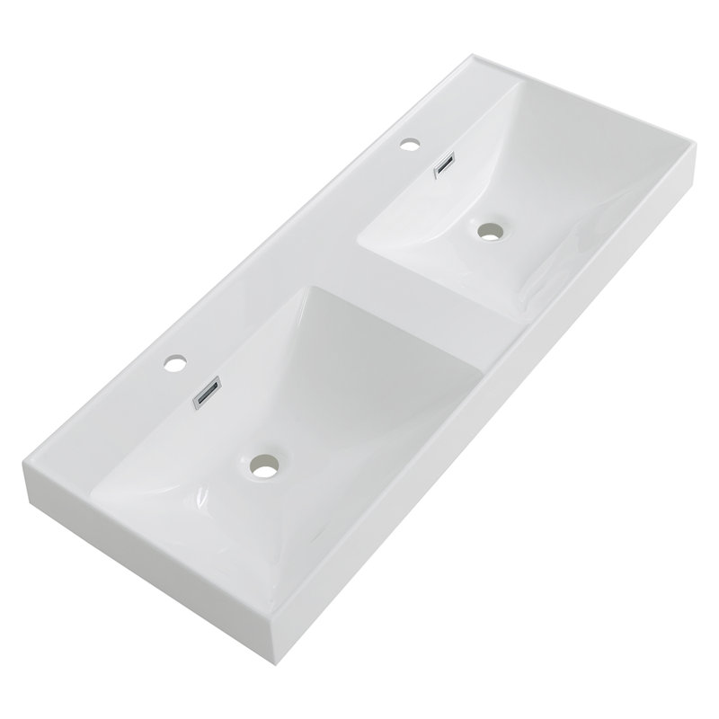 47.2" Solid Surface Resin Streamline Vanity Top