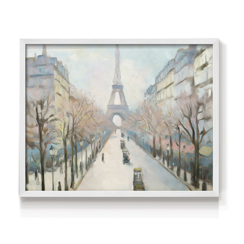 Paysage, série XLIV, reproduction encadrée, H 22 po x l 28 po, Blanc
