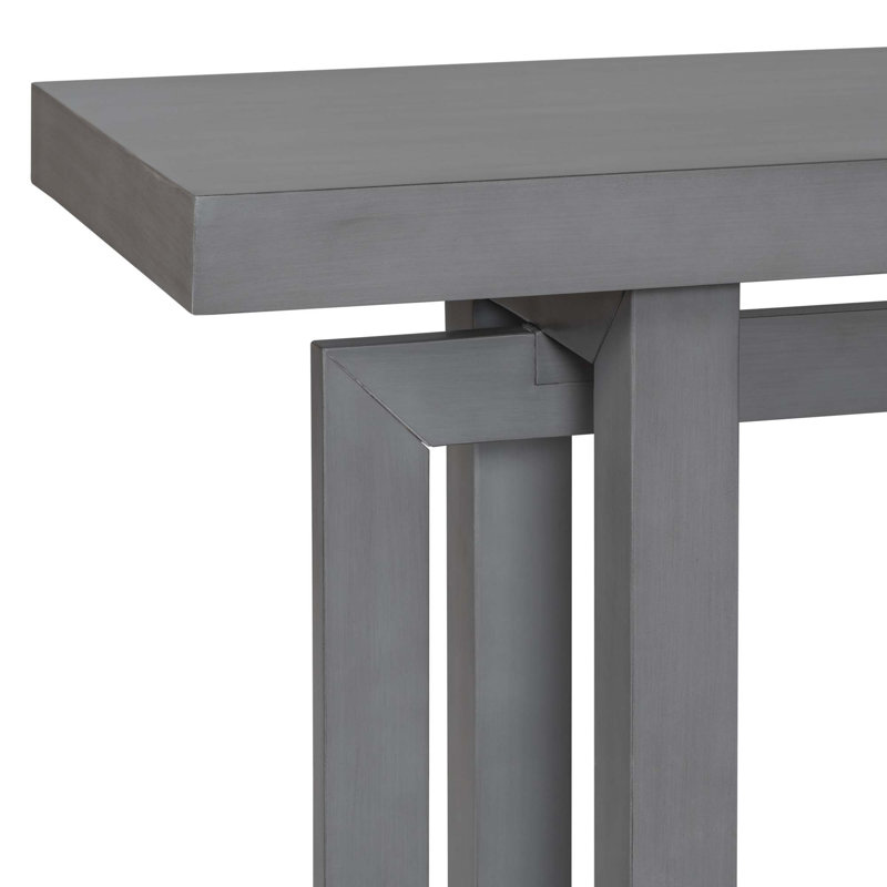 Console 59 "en bois massif, Gris foncé, Gris foncé