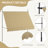 118" Manual Retractable Freestanding Patio Sun Shade with Support Pole-112623765