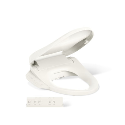 Siège de toilette de bidet allongé Purewash E725 avec télécommande