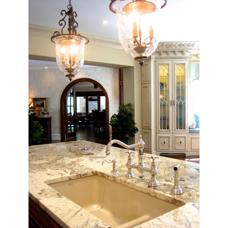 Edwardian™ Perrin and Rowe® Double Handle Athenian Kitchen Faucet with Cross Handle, English Bronze