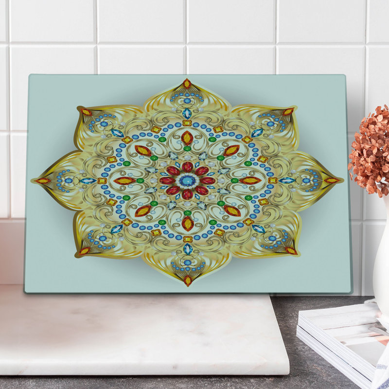 Grande planche à découper Ambesonne Mandala multicolore multicolore