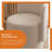 Modern Swivel Vanity Chair with Backrest, PU