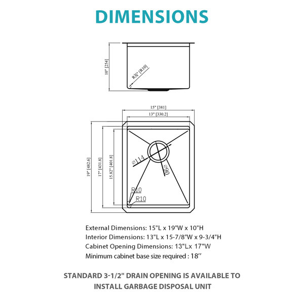 Dimensions du produit