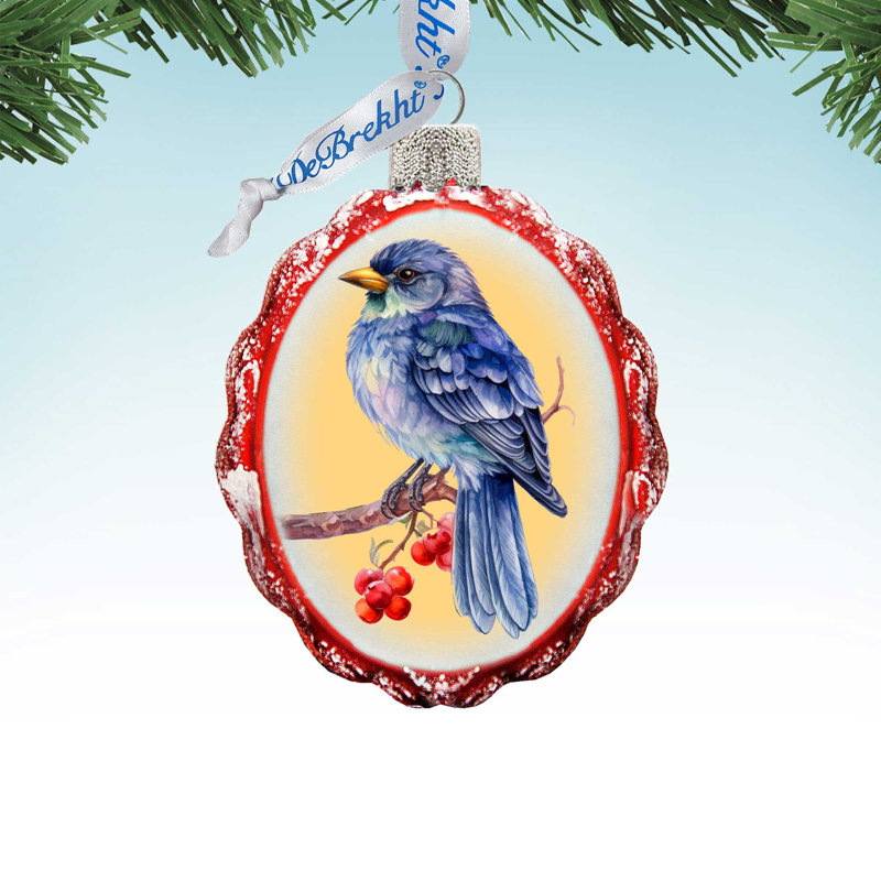 4'' Glass Hanging Figurine Ornament