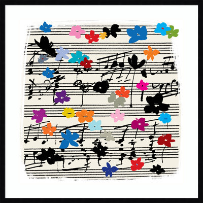 " Floral Music Notes " by Jenny Frean