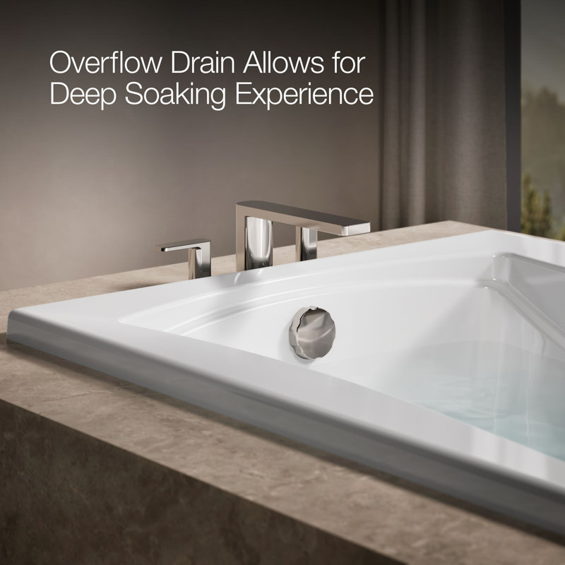 Mariposa 60" x 36" Soaking Bathtub, White