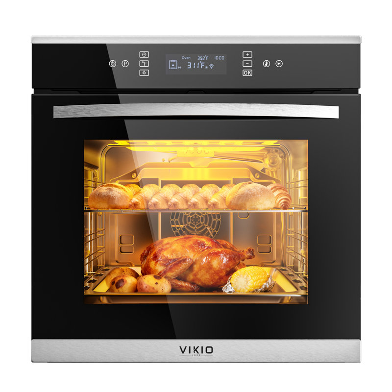 24" Built-In Single Electric Wall Oven with True Convection, Air Fry & Rotisserie, 2.83 cu. ft., Stainless Steel