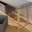 2 Drawer Padded Hallway Bamboo Storage Bench