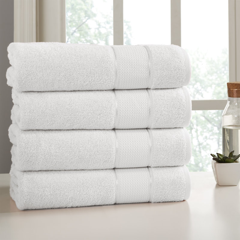 Modern Threads 4-Pack SpunLoft™ Bath Sheet Set, White