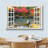«Window View Of Autumn Forest Lake Nature Images Rustic Scenic Relax Calm Ultra» sur toile-98448912