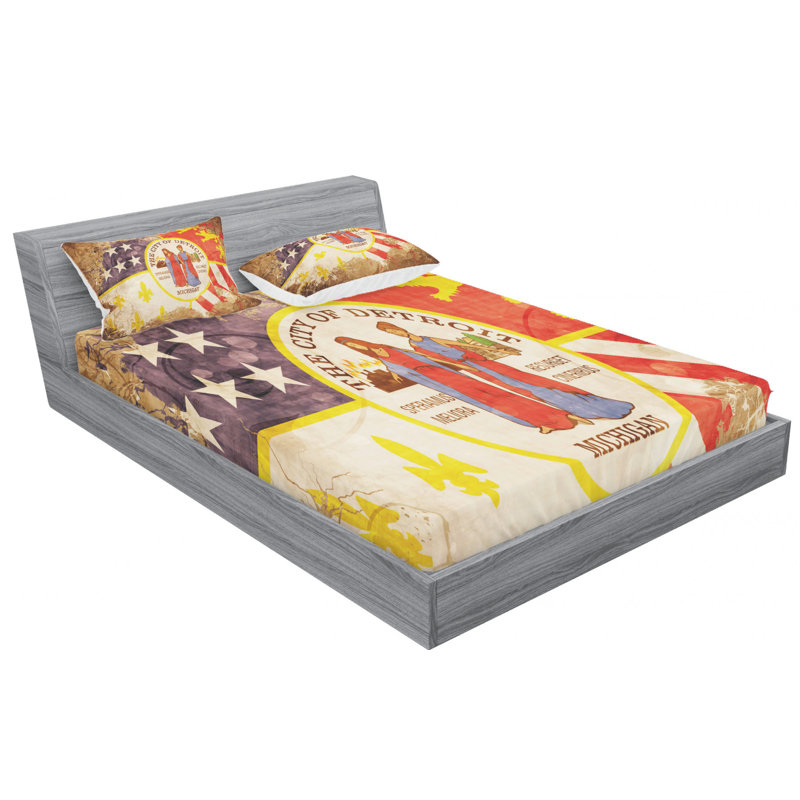 Microfiber Sheet Set, Queen Sheet Set with Fitted Sheet
