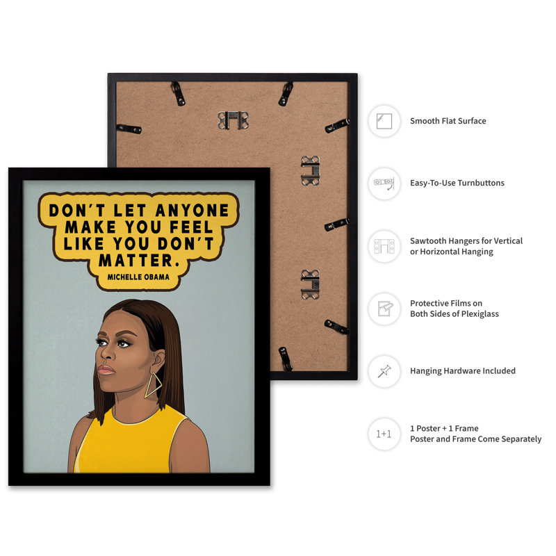 Ne laissez personne, Black Framed, Poster, 11"H x 14"W