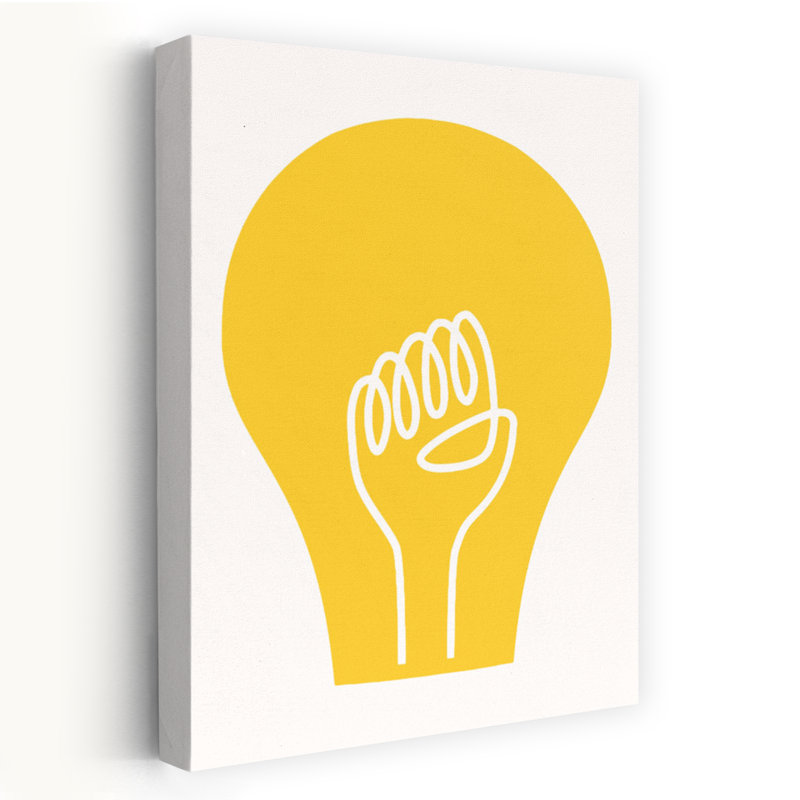 «Empowered Idea», art mural abstrait abstrait et contemporain, H 36 po x l 24 po