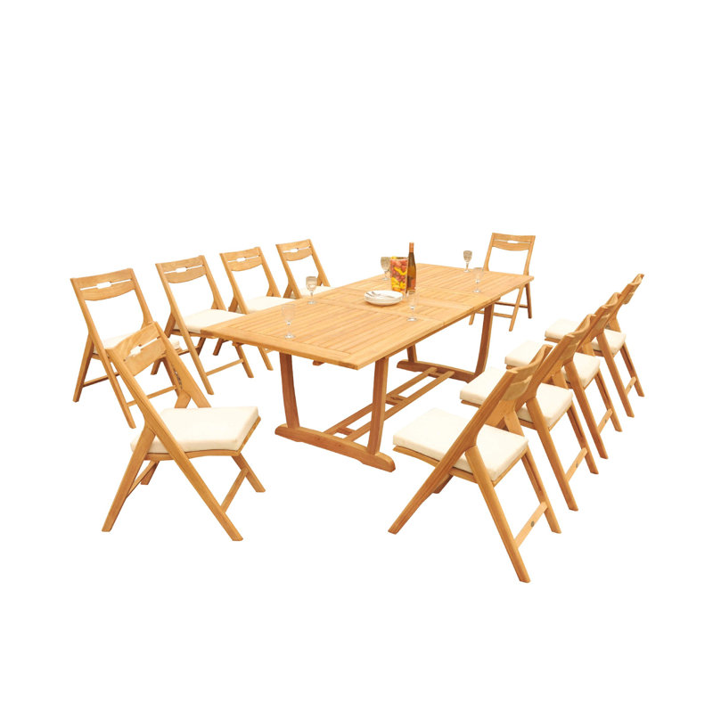 Emmetsburg Rectangular Dining Set, 105" x 40" x 31.5", 8