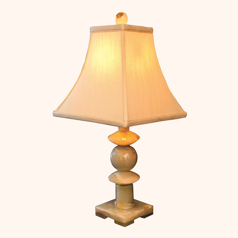 Chartreuse Marble Lamp