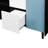 Modern Coffee Bar Cabinet Sideboard Buffet Cabinet With Door, 2 Drawers & 2 Open Storage Comparment-1849034099-1870815176