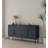 Jodie 65" Mid-Century Modern Sideboard with 8 Adjustable Shelves in Charcoal Gray-195657330