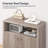 Console Table, Storage Cabinet with Adjustable Shelf, Engineered Wood Buffet Sideboard