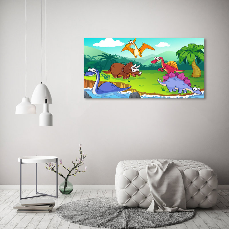 Dinosaurs - Wrapped Canvas Print, 60cm H x 120cm W