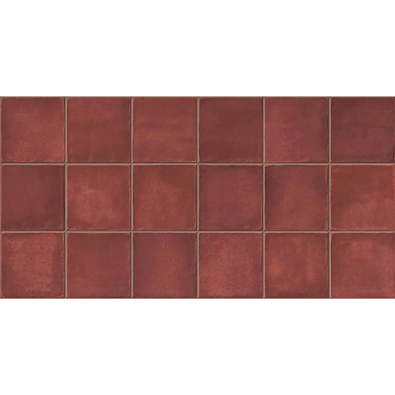 Carreau de porcelaine émaillée espagnol 12 po x 24 po (5 PCS, 10,76 pieds carrés / caisse), Red