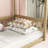 Canopy Frame Floor Bed With Fence-1228560638-1228560639