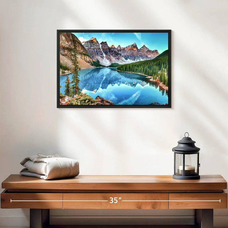 Parc national, 19 po x 13 po, Cadre flottant noir