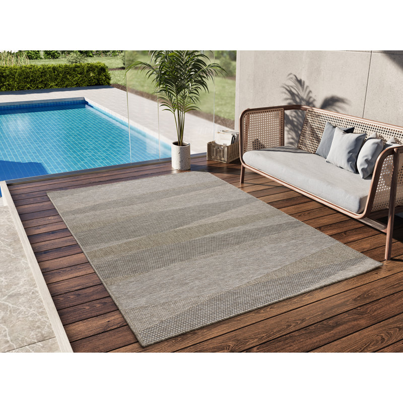 Jasmyn Abstract Flatweave Indoor / Outdoor Area Rug, Rectangle 190 x 290cm