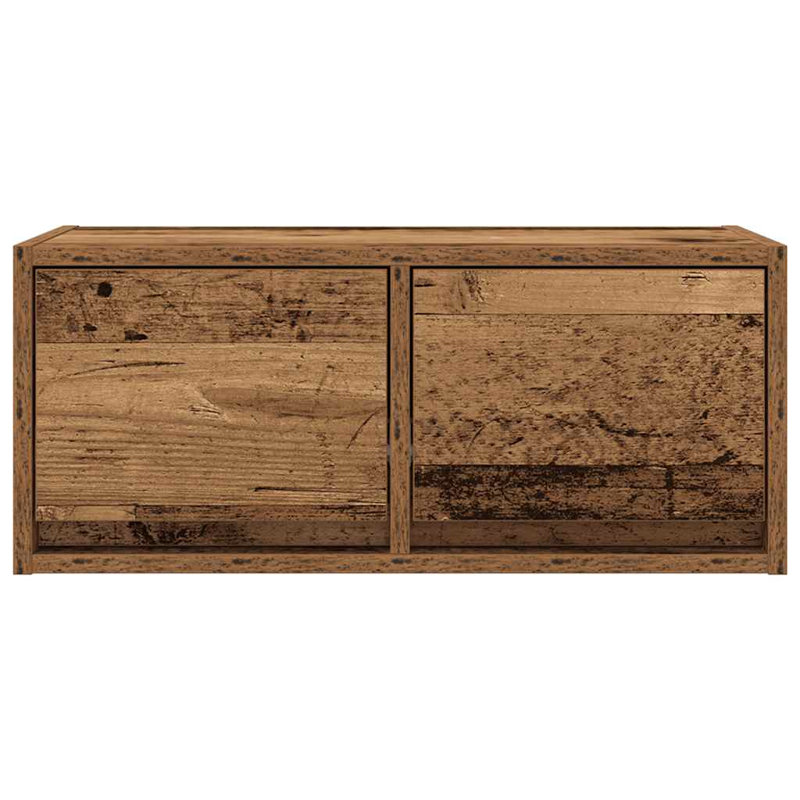 TV Cabinet 31x25.5 Cm Engineered Wood, 60 cm, Old Wood