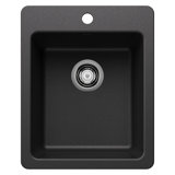 Liven SILGRANIT 17" L x 20.5 W" Drop-In/Undermount Bar Sink