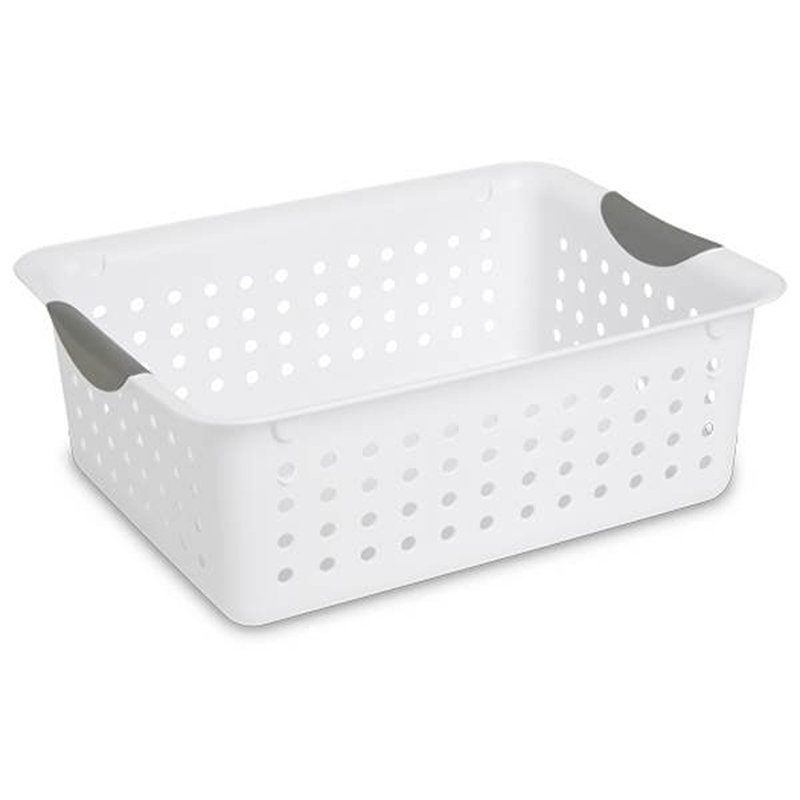 Sterilite Ultra Basket, Storage Bin Organize Closet, Cabinet, Pantry, Shelving and Countertops