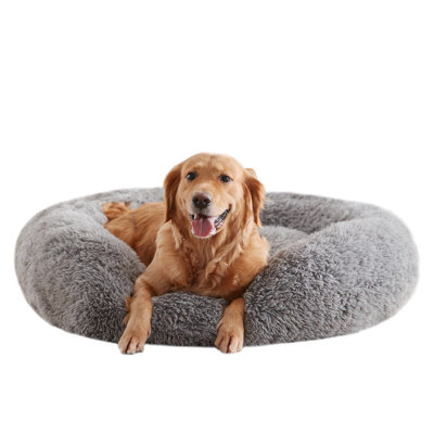 Calming Dog Bed For Home, Anti-anxiety Round Donut Cuddle Pet Beds, Dog Beds With Plush Faux Fur,Washable,Warm Dog bed -  Tucker Murphy Petâ¢, 8283BAD5DED84D3090F1144234291774