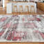 Hand Knotted Abstract Area Rug in Gray/Black/Red-1819373538