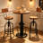 Gatti 2 - Person Pine Solid Wood Top Four Leg Dining Set-122664962