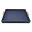Faux Grass Cloth Metal Decorative Tray-889470974