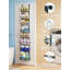 Organisateur à 9 niveaux au-dessus de la porte, support de rangement en panier réglable en métal pour épices, canettes et articles de toilette, installation sans outil pour la cuisine